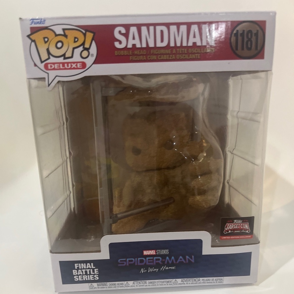 Funko POP Deluxe: SANDMAN #1181 Spider-Man No Way Home 2023 Target Con Exclusive
